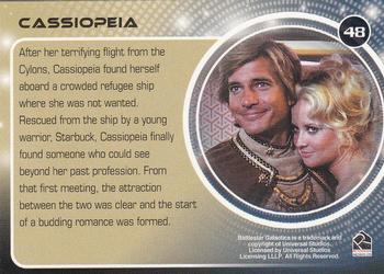 2006 Rittenhouse Battlestar Galactica: Colonial Warriors #48 Cassiopeia Back