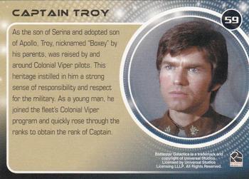 2006 Rittenhouse Battlestar Galactica: Colonial Warriors #59 Captain Troy Back