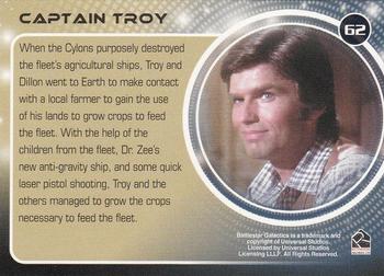 2006 Rittenhouse Battlestar Galactica: Colonial Warriors #62 Captain Troy Back