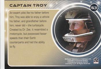 2006 Rittenhouse Battlestar Galactica: Colonial Warriors #63 Captain Troy Back
