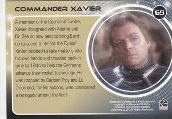 2006 Rittenhouse Battlestar Galactica: Colonial Warriors #69 Commander Xavier Back