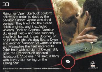 2006 Rittenhouse Battlestar Galactica Season One #9 Flying her Viper, Starbuck couldn't believe th Back