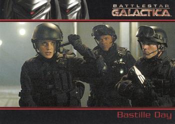 2006 Rittenhouse Battlestar Galactica Season One #19 Tom Zarek served 20 years in prison over a pri Front