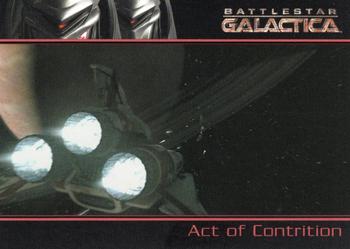 2006 Rittenhouse Battlestar Galactica Season One #27 Starbuck left Adama's quarters and returned th Front