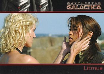2006 Rittenhouse Battlestar Galactica Season One #37 Under Hadrian's questioning, Specialist Socinu Front