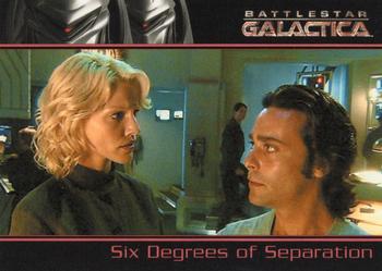 2006 Rittenhouse Battlestar Galactica Season One #40 Baltar couldn't take Six's obsession with God Front
