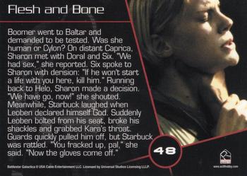 2006 Rittenhouse Battlestar Galactica Season One #48 Boomer went to Baltar and demanded to be teste Back