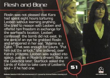 2006 Rittenhouse Battlestar Galactica Season One #51 Roslin was not pleased that Kara had spent eig Back
