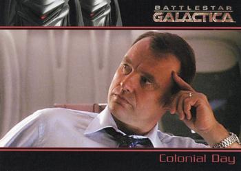2006 Rittenhouse Battlestar Galactica Season One #66 Zarek wasted no time making his presence felt Front