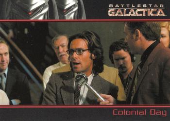 2006 Rittenhouse Battlestar Galactica Season One #68 Lee feared that Zarek had another shooter on C Front