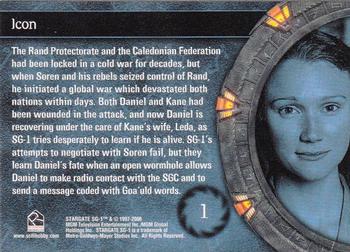 2006 Rittenhouse Stargate SG-1 Season 8 #1 The Rand Protectorate and the Caledonian Fede Back