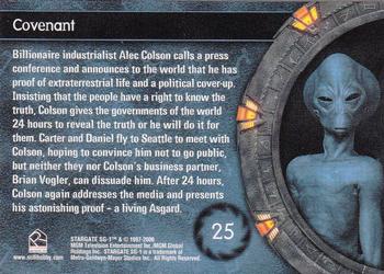 2006 Rittenhouse Stargate SG-1 Season 8 #25 Billionaire industrialist Alec Colson calls Back