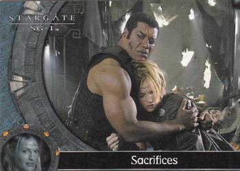 2006 Rittenhouse Stargate SG-1 Season 8 #30 Aron proves his loyalty when he rescues Teal Front