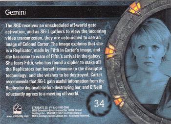 2006 Rittenhouse Stargate SG-1 Season 8 #34 The SGC receives an unscheduled off-world ga Back