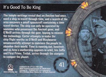 2006 Rittenhouse Stargate SG-1 Season 8 #41 The temple writings reveal that an Ancient h Back
