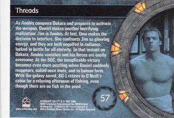 2006 Rittenhouse Stargate SG-1 Season 8 #57 As Anubis conquers Dakara and prepares to ac Back