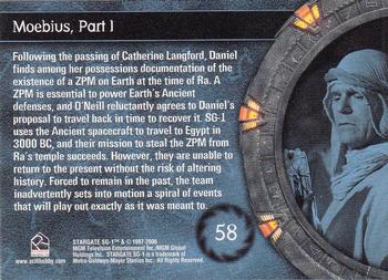 2006 Rittenhouse Stargate SG-1 Season 8 #58 Following the passing of Catherine Langford, Back