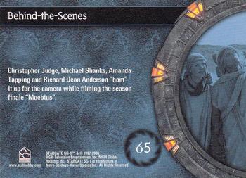 2006 Rittenhouse Stargate SG-1 Season 8 #65 Christopher Judge, Michael Shanks, Amanda Ta Back
