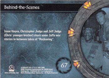 2006 Rittenhouse Stargate SG-1 Season 8 #67 Isaac Hayes, Christopher Judge and Jeff Judg Back