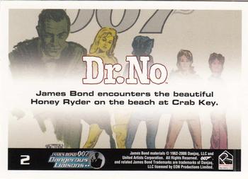 2006 Rittenhouse James Bond Dangerous Liaisons #2 James Bond encounters the beautiful Honey Ryde Back