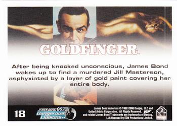 2006 Rittenhouse James Bond Dangerous Liaisons #18 After being knocked unconscious, James Bond w Back