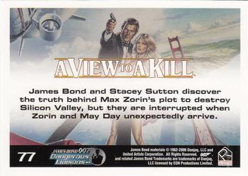 2006 Rittenhouse James Bond Dangerous Liaisons #77 James Bond and Stacey Sutton discover the tru Back