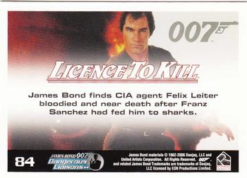 2006 Rittenhouse James Bond Dangerous Liaisons #84 James Bond finds CIA agent Felix Leitr bloodi Back