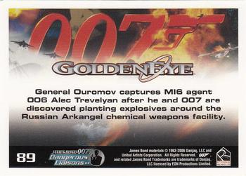 2006 Rittenhouse James Bond Dangerous Liaisons #89 General Ouromov captures MI6 agent 006 Alec T Back