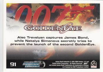 2006 Rittenhouse James Bond Dangerous Liaisons #91 alec Trevelyan captures James Bond, while Nat Back