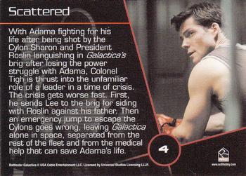 2007 Rittenhouse Battlestar Galactica Season Two #4 With Adama fighting for his life after being Back