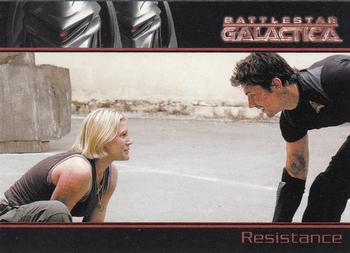 2007 Rittenhouse Battlestar Galactica Season Two #15 On Cylon-occupied Caprica, Starbuck and Helo Front