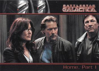 2007 Rittenhouse Battlestar Galactica Season Two #19 Following the lead of President Roslin and T Front