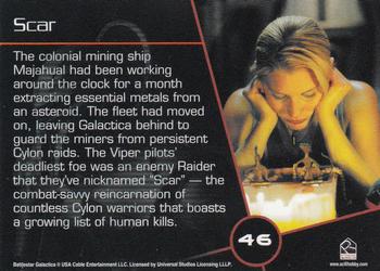 2007 Rittenhouse Battlestar Galactica Season Two #46 The colonial mining ship Majahual had been w Back