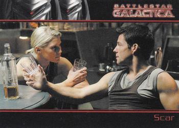 2007 Rittenhouse Battlestar Galactica Season Two #47 The shaken pilots, led by Capt. Lee 
