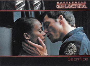 2007 Rittenhouse Battlestar Galactica Season Two #50 Assisted by three sympathizers, Sesha took d Front