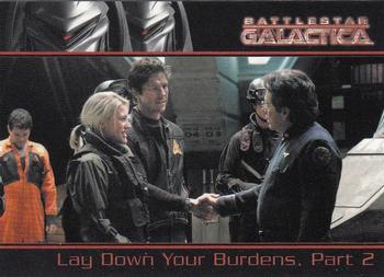 2007 Rittenhouse Battlestar Galactica Season Two #61 As the sun rose on Caprica, Starbuck and And Front