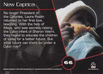 2007 Rittenhouse Battlestar Galactica Season Two #66 No longer President of the Colonies, Laura R Back