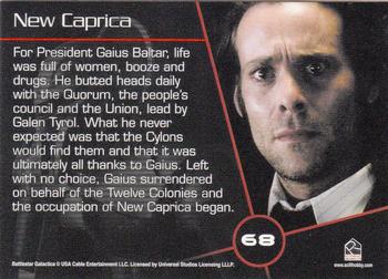 2007 Rittenhouse Battlestar Galactica Season Two #68 For President Gaius Baltar, life was full of Back