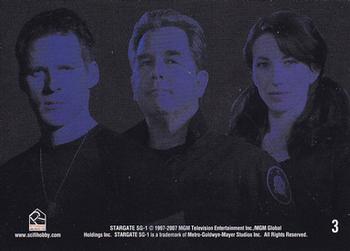 2007 Rittenhouse Stargate SG-1 Season 9 #3 (title triptych) Back