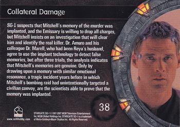 2007 Rittenhouse Stargate SG-1 Season 9 #38 SG-1 suspects that Mitchell's memory of the mu Back