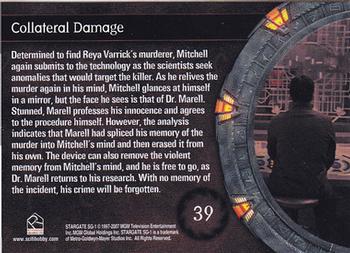 2007 Rittenhouse Stargate SG-1 Season 9 #39 Determined to find Reya Varrick's murderer, Mi Back
