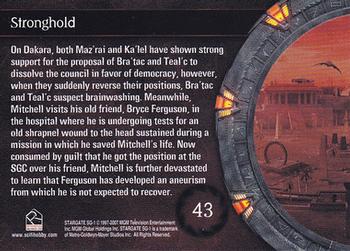 2007 Rittenhouse Stargate SG-1 Season 9 #43 On Dakara, both Maz'rai and Ka'lel have shown Back