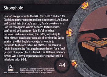 2007 Rittenhouse Stargate SG-1 Season 9 #44 Bra'tac brings word to the SGC that Teal'c had Back