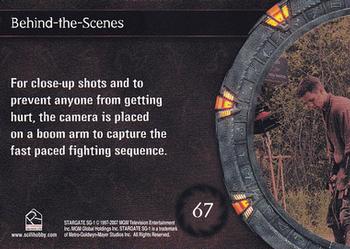 2007 Rittenhouse Stargate SG-1 Season 9 #67 For close-up shots and to prevent anyone from Back