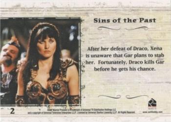 2007 Rittenhouse Xena Dangerous Liasons #2 After her defeat of Draco,  Xena is unaware th Back