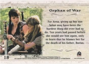 2007 Rittenhouse Xena Dangerous Liasons #18 For Xena, giving up her son Solan may have bee Back