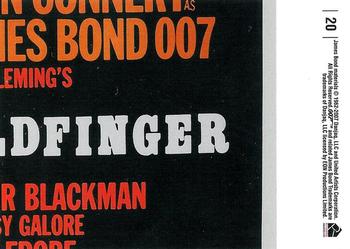 2007 Rittenhouse The Complete James Bond 007 #20 James Bond Back