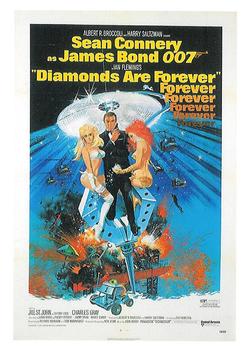 2007 Rittenhouse The Complete James Bond 007 #59 Diamonds Are Forever (poster) Front
