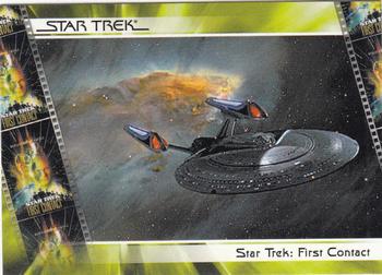 2007 Rittenhouse The Complete Star Trek Movies #64 Enterprise leaves time warp Front