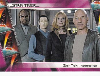 2007 Rittenhouse The Complete Star Trek Movies #76 Worf, Data, Crusher, Picard Front